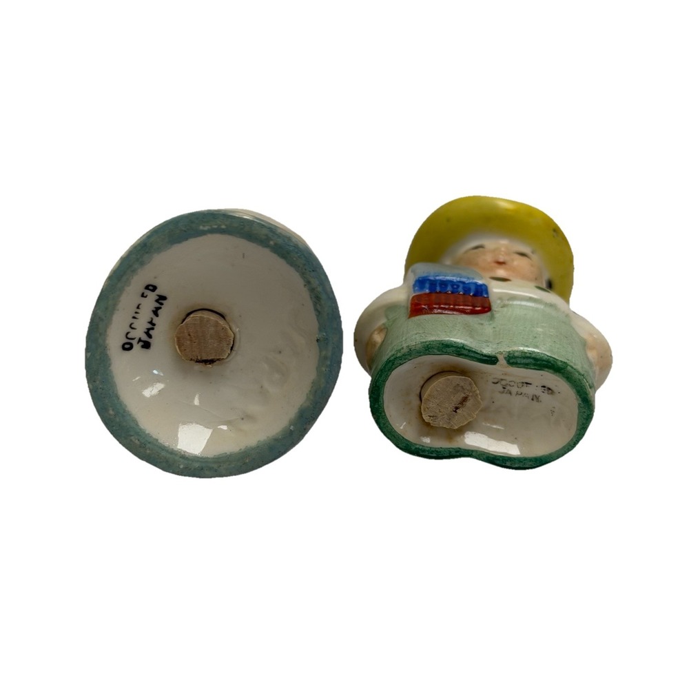 VTG Mexican Man & Woman Salt & Pepper Shakers w/stoppers Made In Occupied Japan - Picture 6 of 10
